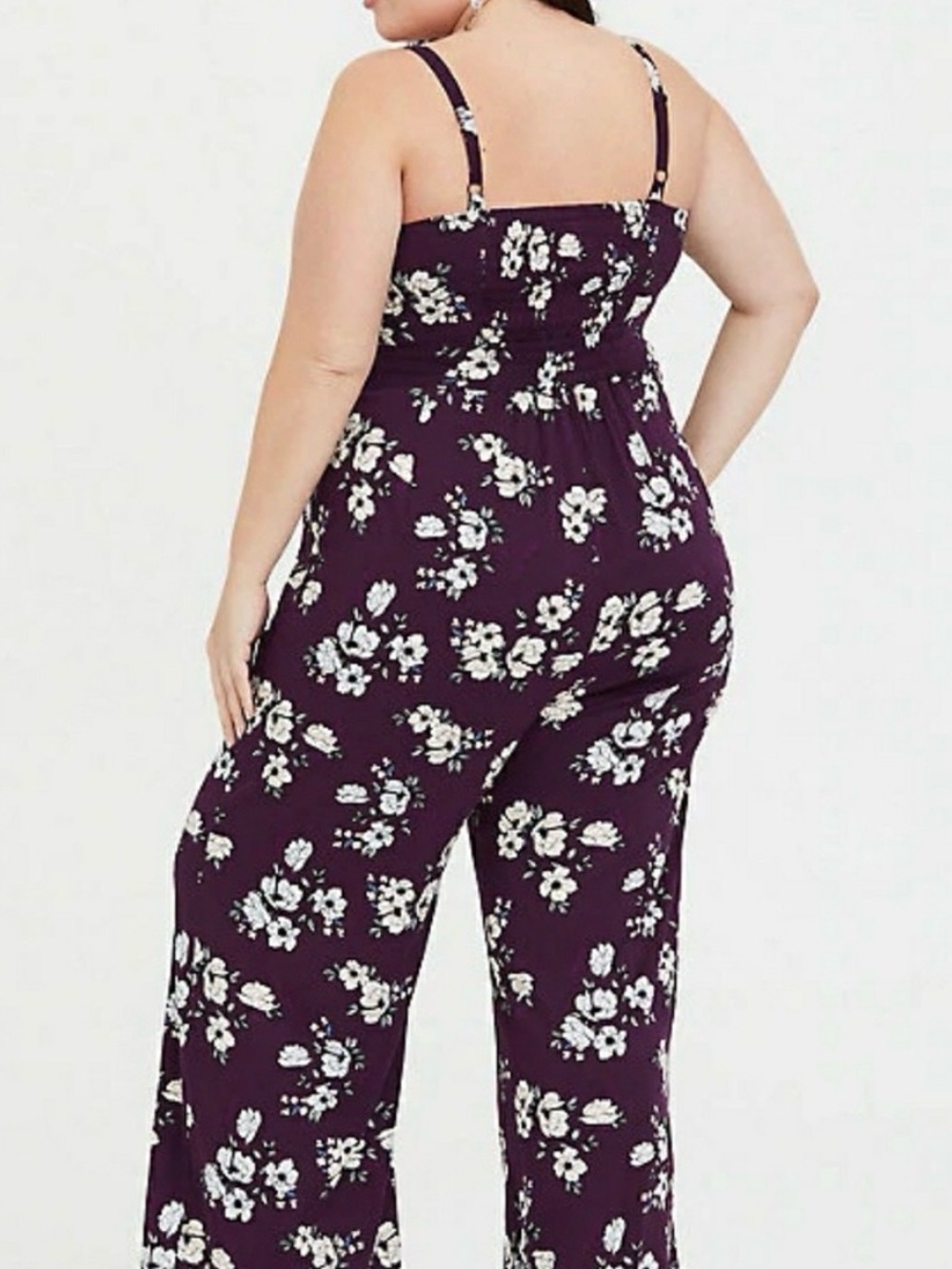 Torrid Size 2 Purple Floral Maxi Dress Sleeveless Boho Empire Waist Plus 18/20